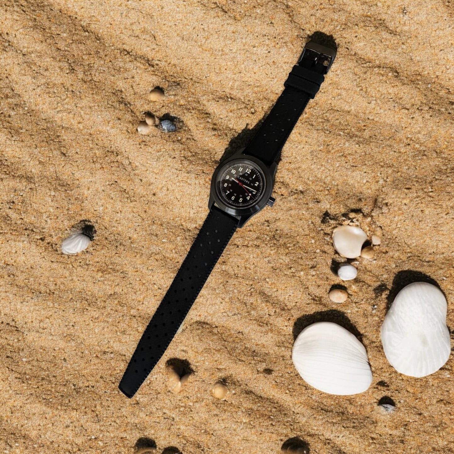 Casters Tactile Field Watch – Blackout Edition