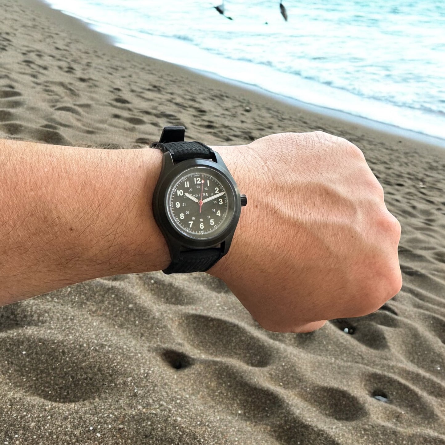 Casters Tactile Field Watch – Blackout Edition
